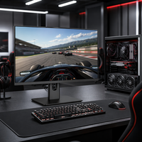 Moniteur de jeu pour ordinateur de bureau, écran IPS 23,8 pouces QHD 2K 1440P 240Hz, temps de réponse rapide, vente en gros, pour le bureau et les jeux