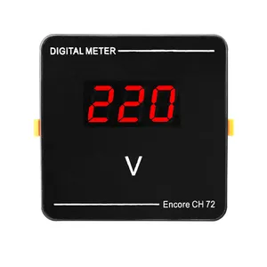 CH72 enerji ölçer LED dijital voltmetre gerilim metre 0.56 inç 72*72mm Panel metre