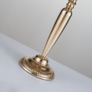 Porte-bougies votives hauts faits à la main en <span class=keywords><strong>cristal</strong></span> et métal doré/argenté à 5 bras, tailles personnalisées en gros pour mariages - Product Image 4