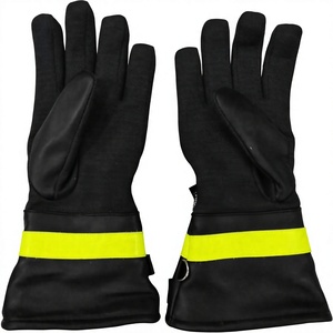 Guantes de Bombero de Alta Calidad, Largos hasta el Codo, para Uso en las Cuatro Estaciones, Hechos de Cuero 100% Genuino Resistente al Fuego, Ecológicos y Transpirables - Product Image 3