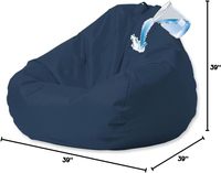 Housse de pouf flottant imperméable pour garçons (sans rembourrage), amovible, facile à nettoyer, 31 pouces, pour jardin, plage, piscine