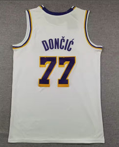 2025 Heren Nieuwe 77 Luka Doncic Geborduurde Groothandel Goedkope Hot Selling Direct Verzendbare Basketbal Jersey - Product Image 3