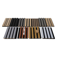 Panneau acoustique en bois perforé linéaire conçu pour les applications murales et de plafond avec une excellente absorption sonore des fréquences moyennes