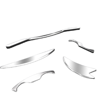 Ensemble de 5 outils de massage Gua Sha en acier inoxydable argenté pour le corps, grattoir musculaire, planche de soin corporel, pour une relaxation et une récupération musculaire optimales