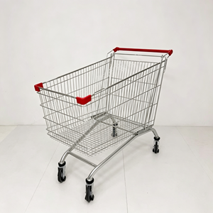 Carrito de Supermercado de 340L, Resistente, con Ruedas Giratorias Silenciosas, de Gran Capacidad, para Uso Comercial, Juego Completo Profesional - Product Image 4