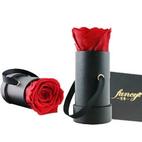 Vente en gros de roses éternelles stabilisées de luxe, roses éternelles pour la Saint-Valentin, grande boîte de fleurs éternelles, plantes décoratives