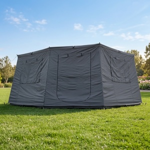 Auvent 270° 2,<span class=keywords><strong>3</strong></span> m en Oxford 900D imperméable et résistant aux déchirures, ensemble de parois avec 1 porte et <span class=keywords><strong>3</strong></span> fenêtres, tente d'appoint pour SUV 4x4 tout-terrain et camping - Product Image 4