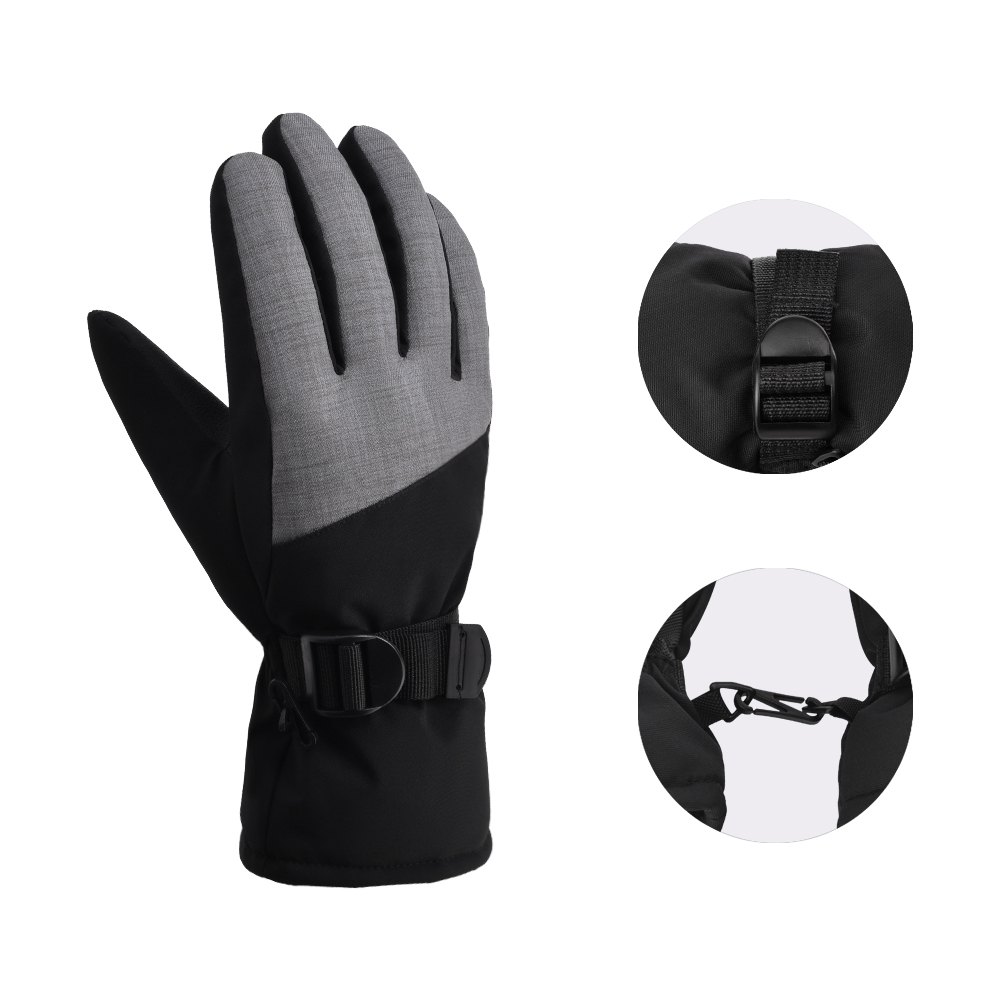 Зимние спортивные лыжные перчатки boodun 1465, теплые и водонепроницаемые износостойкие перчатки для сенсорного экрана, снегохода, катания на лыжах