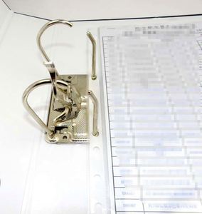 YY57 3 Inch PVC PP Paper Lever Arch File <b>Plastic</b> Clip Board Metal <b>Edge</b> Protectors Customized logo Printing in Spine - Product Image 6