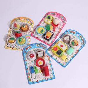 Soododo Khuyến Mại <span class=keywords><strong>3D</strong></span> Thực Phẩm Hình Câu Đố Tẩy Mát Thiết Kế Tiêm Đúc Trường Văn Phòng Phẩm Cho Bút Chì - Product Image 3