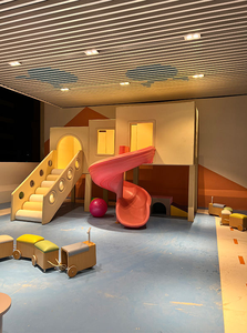 Çocuklar için kapalı oyun alanı ekipmanları çocuk bebek uçak slayt ahşap yumuşak oyun alanı parkı küçük Set ticari oyun alanı - Product Image 2