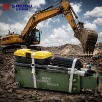SHIYOU MS450 Hydraulic Breaker Hammer 45mm Chisel untuk Excavator PC20-7, Aksesoris Rock Hammer, Grosir dari Pabrik
