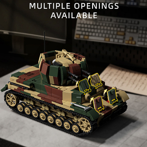 Véhicule allemand Flakpanzer IV à l'échelle 1/28, cadeau de Noël pour hommes, garçons, amateurs, <span class=keywords><strong>jouet</strong></span> de construction de haute performance, qualité professionnelle - Product Image 4