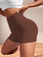 Short de motard pour femme avec compression à haute élasticité et contrôle du ventre Pantalon de sport à séchage rapide Scrunch Butt Booty Lifting avec logo personnalisé