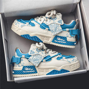 Nuevos zapatos planos para hombre para ropa informal, suela gruesa, malla transpirable, suela de goma antideslizante, mocasines de moda, moda de nicho versátil - Product Image 2