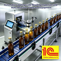 Ligne d'aggregation de palettes, de codage de boîtes et d'étiquetage automatique de bouteilles |   Équipement intégré de visionnement et d'inspection en temps réel