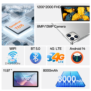 Factory Wholesale Capacitive Screen Professional Use <b>Tablet</b> 11.97"Octa-core 2.0GHz 16GB Wi-Fi Android 14 1200x2000 Resolution Ca - Product Image 2