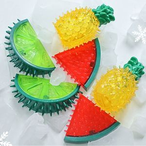 Nouveau Design été congelé ananas grinçant chien refroidissement freezable jouets à mâcher dentition grinçant Tpr chien mâcher nettoyage à - Product Image 1