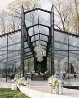 Tente de mariage de luxe en PVC transparent avec structure en alliage d'aluminium, tente de réception extérieure transparente pour événements