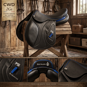 Selle d'obstacle anglaise en cuir de buffle pleine fleur, version personnalisée, entièrement en cuir, arceau en bois, qualité supérieure - Product Image 3