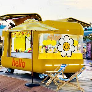 รถขายอาหารข้างถนนแบบ<span class=keywords><strong>ไท</strong></span>ยของหวานไอศกรีมมะพร้าวรถเทรลเลอร์เคลื่อนที่ได้อย่างรวดเร็วมีขายกาแฟชาเย็นตลาดกลางคืนรถเข็นอาหาร - Product Image 1