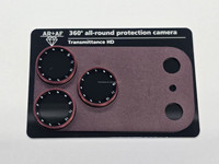 Coque de protection d'objectif d'appareil photo avec anneau de filtre rotatif et film protecteur, design robuste pour iPhone 17 Pro, 17 Pro Max, 18 Pro, 18 Pro Max