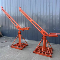 Petite grue 500 kg, élévateurs de chantier, grue à singe, grue extérieure, cadre de grue