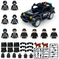 Set Figur Tentara Mini Perang Dunia II, Set Senjata, Balok Bangunan, Mainan Kompatibel