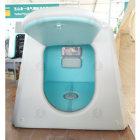 Tenda Sauna musim dingin, tenda Sauna dipertebal tiga lapis Pop up otomatis luar ruangan kualitas tinggi untuk memancing