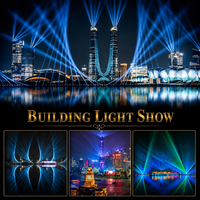 Solution de projection immersive à grande échelle pour spectacles lumineux extérieurs, lumières laser RGB, étanches IP65, pour usage commercial