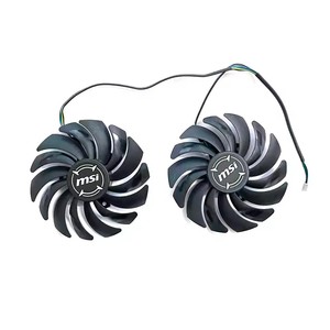 พัดลมระบายความร้อน GPU ขนาด 95 มม. 4 พิน DC 12V 0.4A รุ่น PLD10010S12HH PLD10010B12HH สำหรับ <span class=keywords><strong>MSI</strong></span> Radeon RX <span class=keywords><strong>5600</strong></span> <span class=keywords><strong>XT</strong></span> GAMING MX - Product Image 5