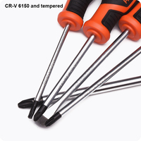HARDEN Outils de tournevis professionnels multifonctions CRV Pozi Torx Ensemble de tournevis avec poignée TPR
