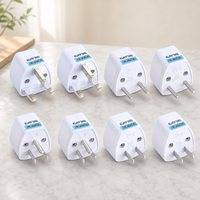 Adaptateur de prise de voyage en cuivre pur, standard européen 10A vers standard allemand, pour usage industriel