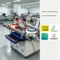 Machine de marquage laser UV à positionnement visuel pour boîtes métalliques de chocolat, codes QR, date de production, gravure laser, rejet des articles défectueux