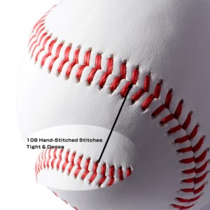 Precio barato Competencia personalizada Estándar 15% Contenido De Lana Genuino 9 "Pelota De Béisbol De Cuero De Vaca Pelota De <span class=keywords><strong>Beisbol</strong></span> - Product Image 5