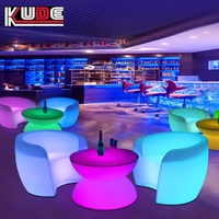 Muebles LED con 16 Colores Cambiantes, Sofá LED para Decoración de Cafeterías
