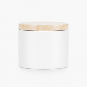 Lata para Velas con Tapa de Bambú de 4oz y 8oz, de Hojalata sin Costuras, Ecológica, Rústica, Estilo Boho, Campestre, Escandinavo, Aromática, Sostenible, de Fábrica - Product Image 5