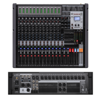 Consola de Mezclas Amplificada de 16 Canales 4x1300W con Efectos DSP, USB, Bluetooth y Alimentación Phantom de 48V para Sonido en Vivo OEM
