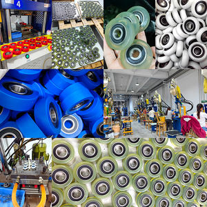 Alésage 5MM PU Roller <span class=keywords><strong>Wheel</strong></span> 5x22x7 5x22x9 5x17x10 5x20x6 5x24x5x16x8 5x18x8 Roue en caoutchouc enduit de polyuréthane - Product Image 3