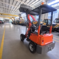 CE-zertifizierter Chinesischer Mini-Elektro-Radlader mit Motor & Pumpe, 800kg Nennlast, 3410mm Hubhöhe, Geländegängiger Gabelstapler