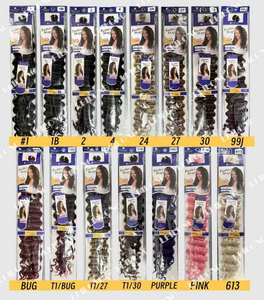 BELEZA 99j #   Extensions de cheveux au crochet <span class=keywords><strong>Afro</strong></span> Spring Twist Deep Wave de 22 pouces en gros, bouclées et rebondissantes, sans nœuds - Product Image 6