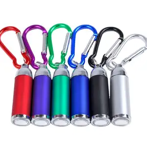 Lilangda Customized Logo Mini Carabiner Keychains with Led Metal Carabiner Key Chain Led Keychain Carabiner