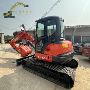 รถขุดขนาดเล็ก Kubota KX155 น้ำหนัก 5.5 ตัน นำเข้าจากญี่ปุ่น ระบบไฮดรอลิกแท้ ชั่วโมงการทำงานต่ำ รถขุดตีนตะขาบมือสอง - Product Image 5