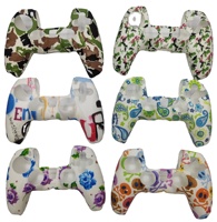 Étui de protection en Silicone de dessin animé pour contrôleurs PS5 Camouflage-coloré
