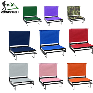 Cadeira dobrável do assento do Bleacher do estádio do quadro de aço portátil com apoio traseiro - Product Image 6