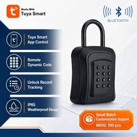 Boîte de sécurité intelligente antivol TTLock Tuya avec application/code/mot de passe, murale, extérieure, pour métal/ABS, personnalisable, IP65