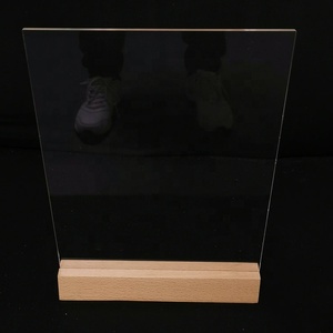 Numero di tavolo moderno segni acrilici con supporto in legno a5 a6 per ricevimento di nozze | Ristorante, | Festa per eventi - Product Image 2