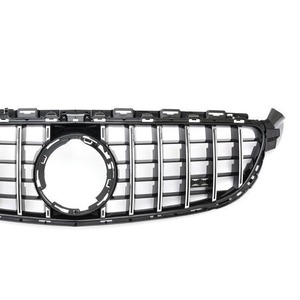 Mercedes-Benz C-Class W205 Grille Black And Silver Plastic For Retrofit Upgrade 2019-2020 - Product Image 1