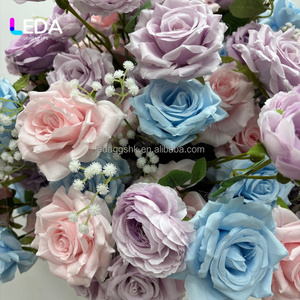 LEDA Artículos para Bodas, Elegante Bola de Flores Púrpuras de 60 cm, Centro de Mesa de Flores Artificiales de Seda para Decoración de Eventos - Product Image 2