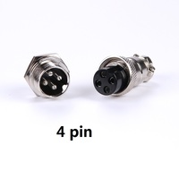 Gx12/gx20/gx16 16mf 3 broches mâle, prise pour batterie de vélo électrique, bouteille Gx16